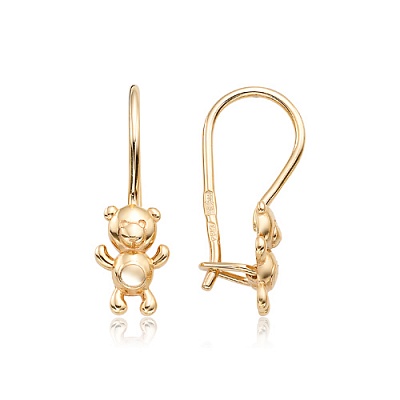 Серьги детские из золота 585 пробы