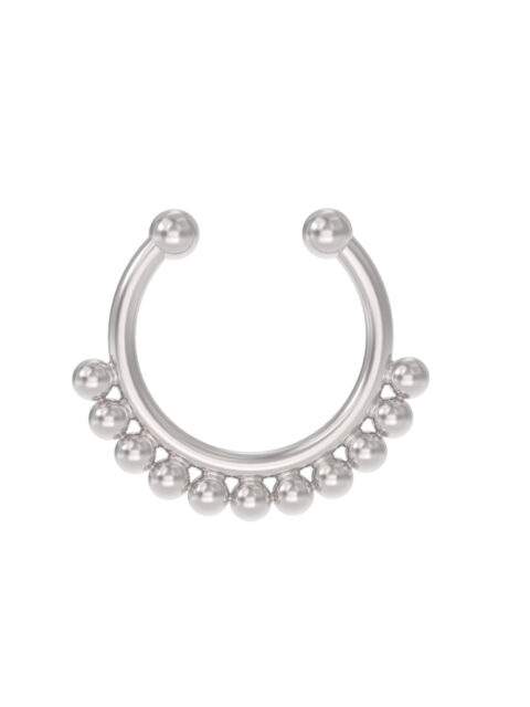Серьга д/пирсинга из серебра 925 пробы