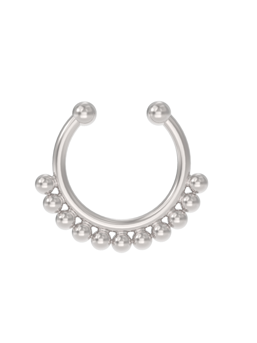 Серьга д/пирсинга из серебра 925 пробы