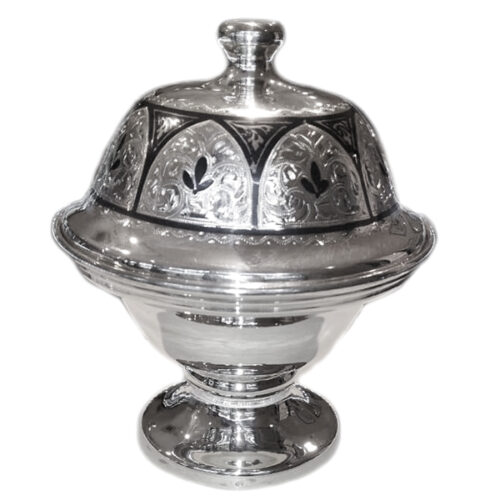 Икорница из серебра 875 пробы