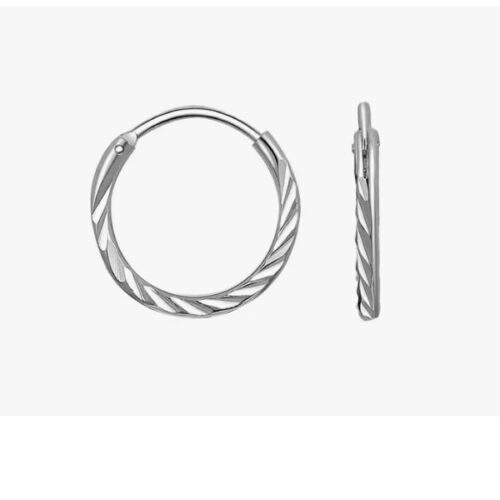 Серьги конго из серебра 925 пробы