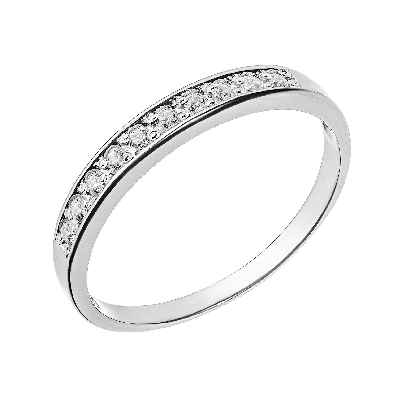 Кольцо из серебра 925 пробы с фианитом