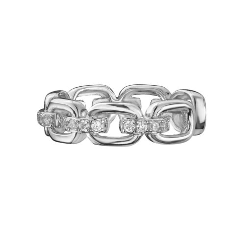 Серьги из серебра 925 пробы с фианитом