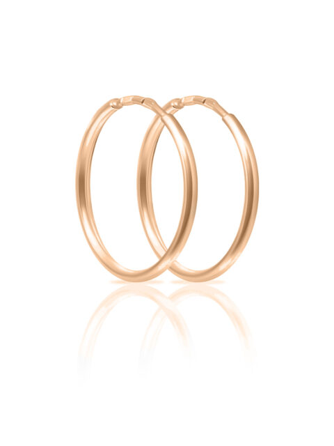 Серьги конго из серебра 925 пробы