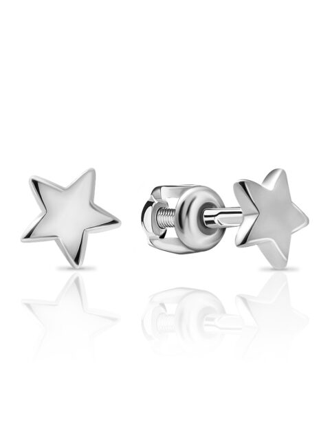 Серьги пусеты из серебра 925 пробы