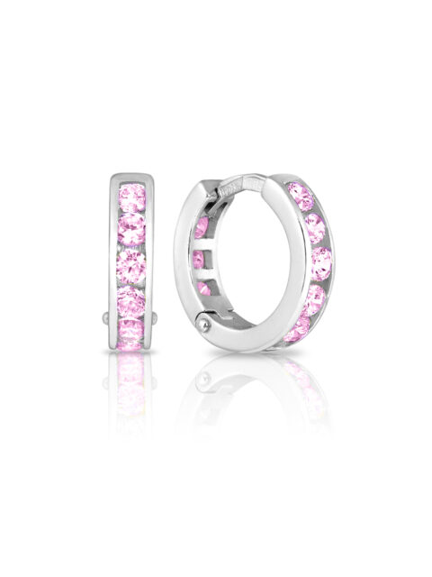 Серьги из серебра 925 пробы с фианитом