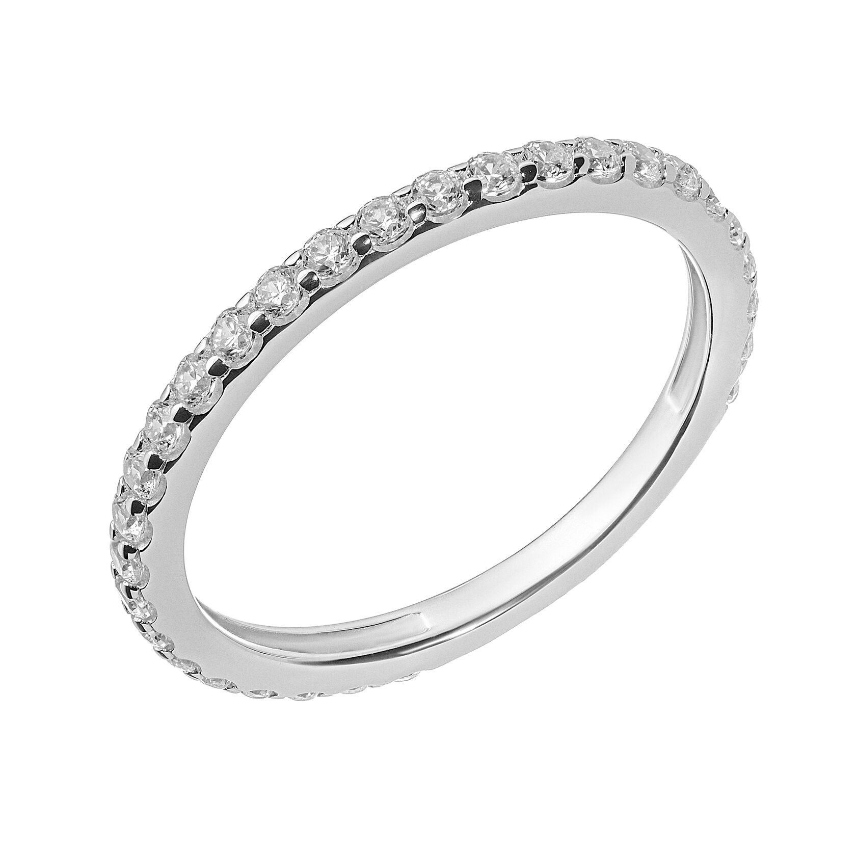 Кольцо из серебра 925 пробы с фианитом