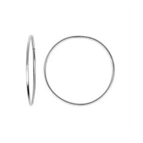 Серьги конго из серебра 925 пробы