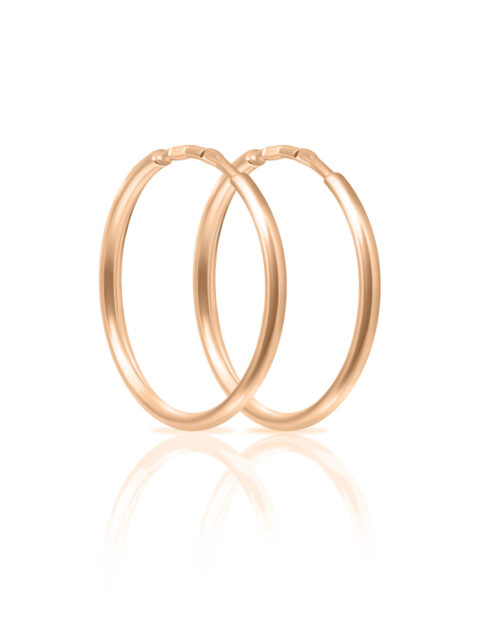 Серьги конго из серебра 925 пробы