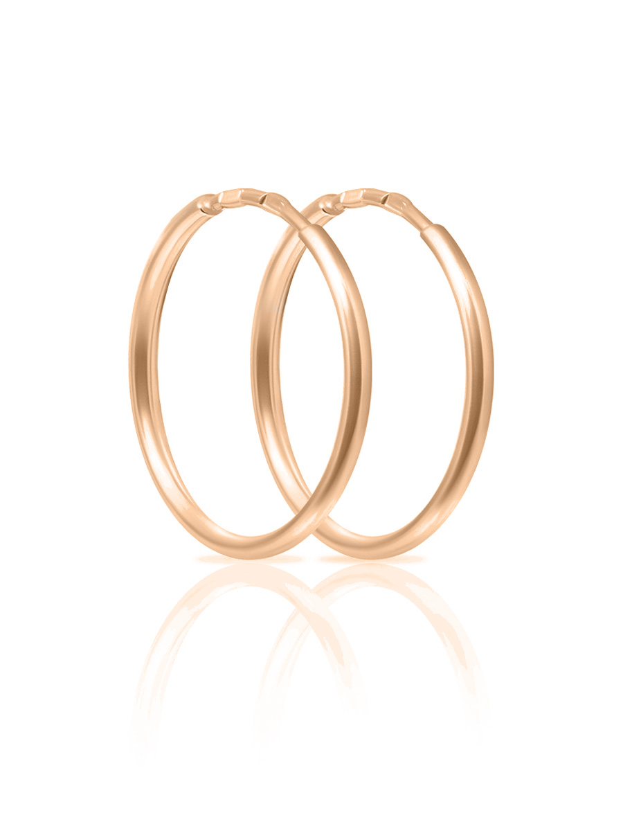Серьги конго из серебра 925 пробы