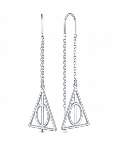 Серьги продевки из серебра 925 пробы