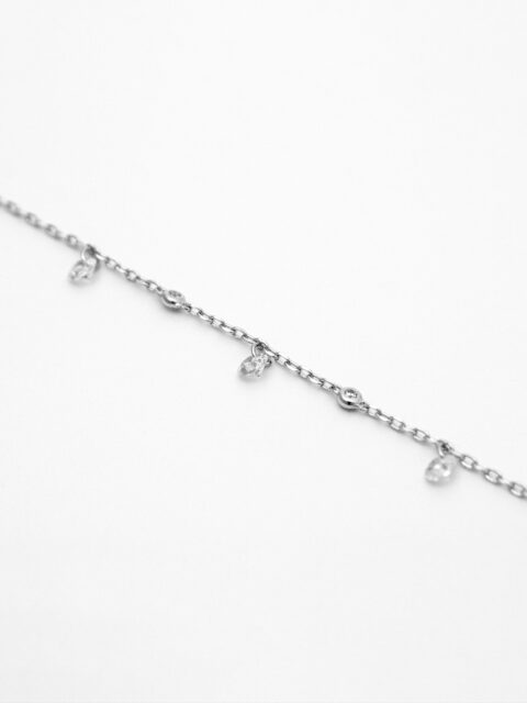 Браслет из серебра 925 пробы с фианитом