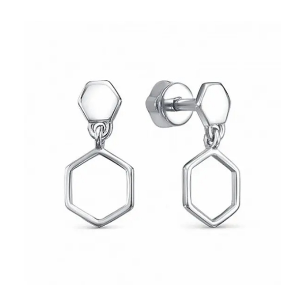 Серьги пусеты из серебра 925 пробы