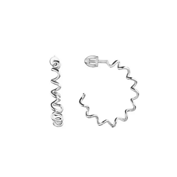 Серьги пусеты из серебра 925 пробы