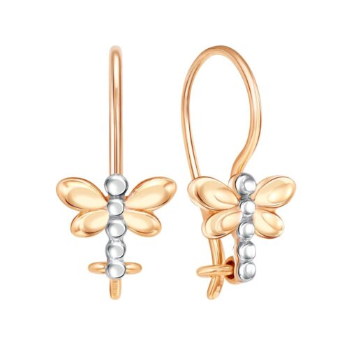 Серьги детские из золота 585 пробы