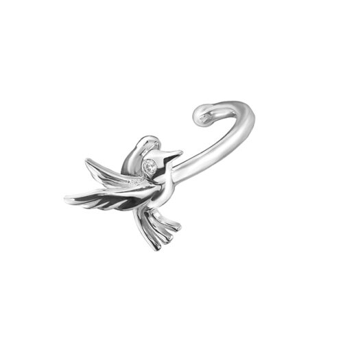 Серьги из серебра 925 пробы с фианитом