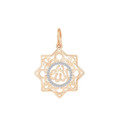Подвеска из золота 585 пробы с фианитом
