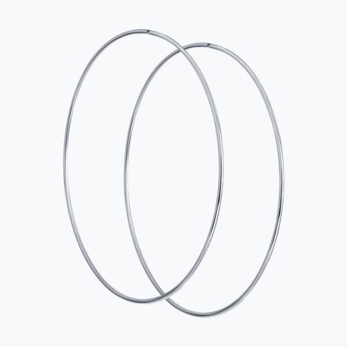 Серьги конго из серебра 925 пробы