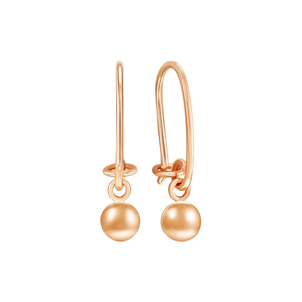 Серьги детские из золота 585 пробы