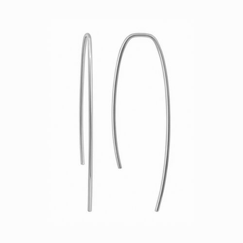 Серьги продевки из серебра 925 пробы