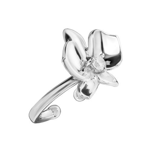 Серьги из серебра 925 пробы с фианитом