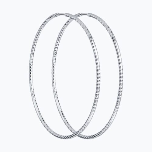 Серьги конго из серебра 925 пробы