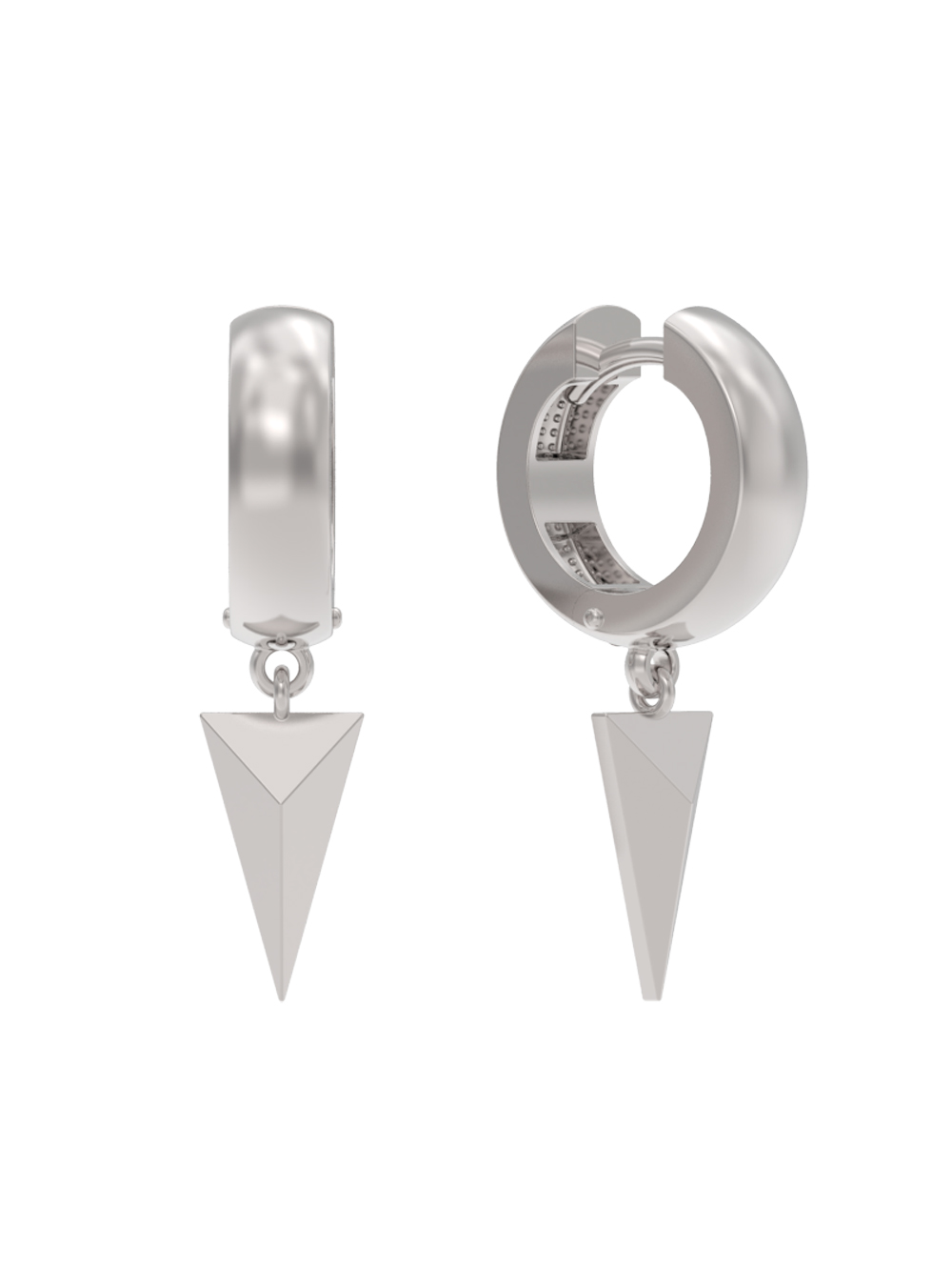 Серьги подвесные из серебра 925 пробы