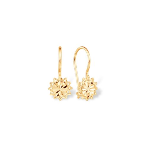 Серьги детские из золота 585 пробы