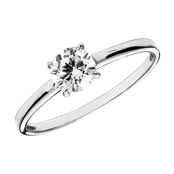 Кольцо из серебра 925 пробы с фианитом