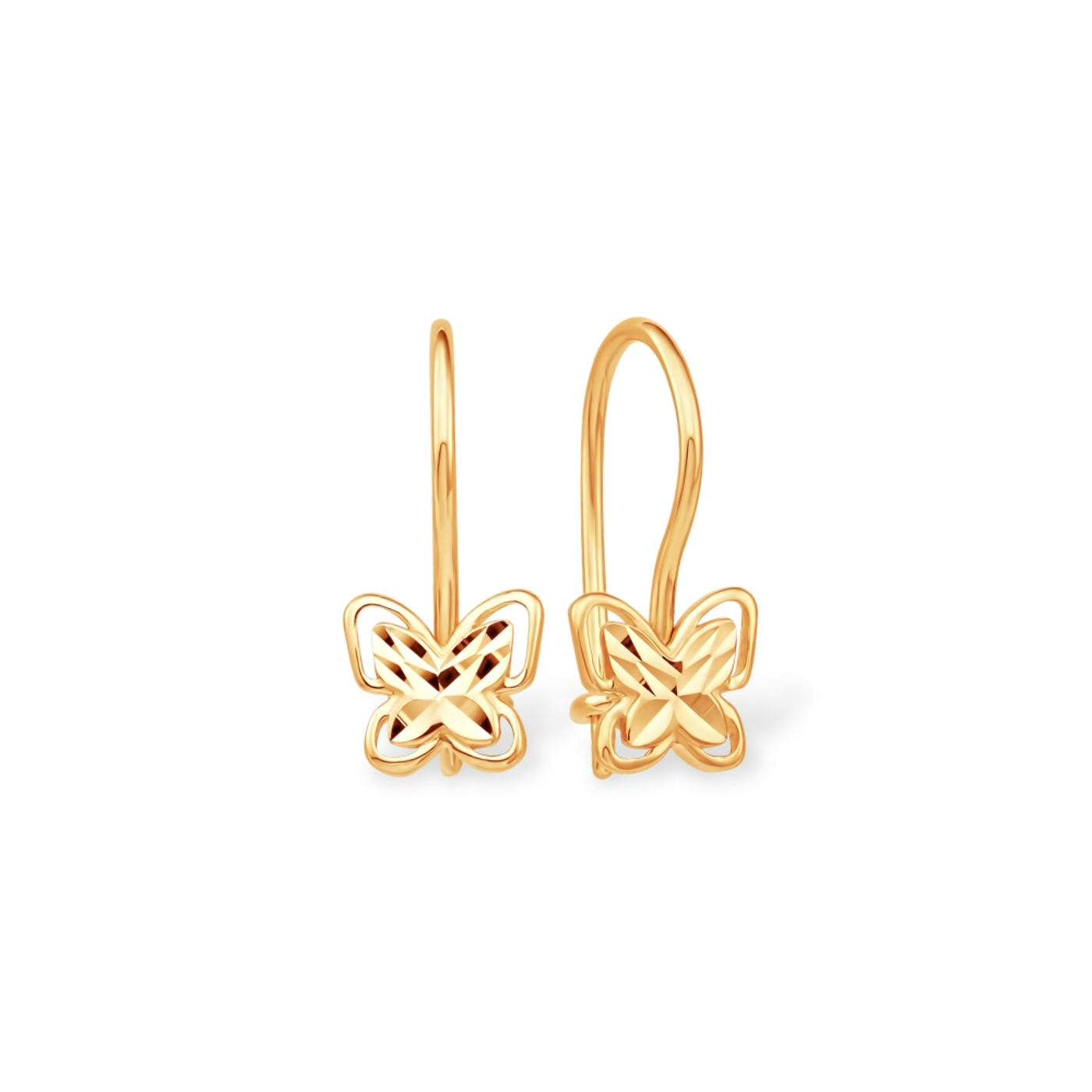 Серьги детские из золота 585 пробы