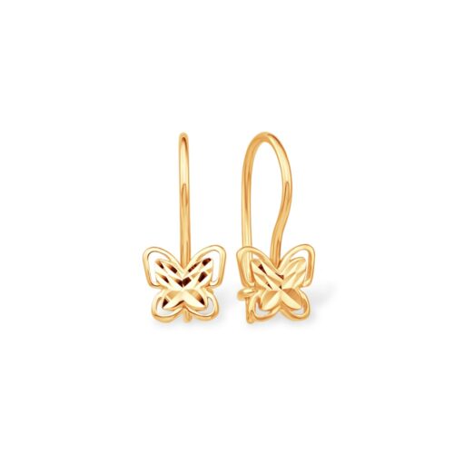 Серьги детские из золота 585 пробы