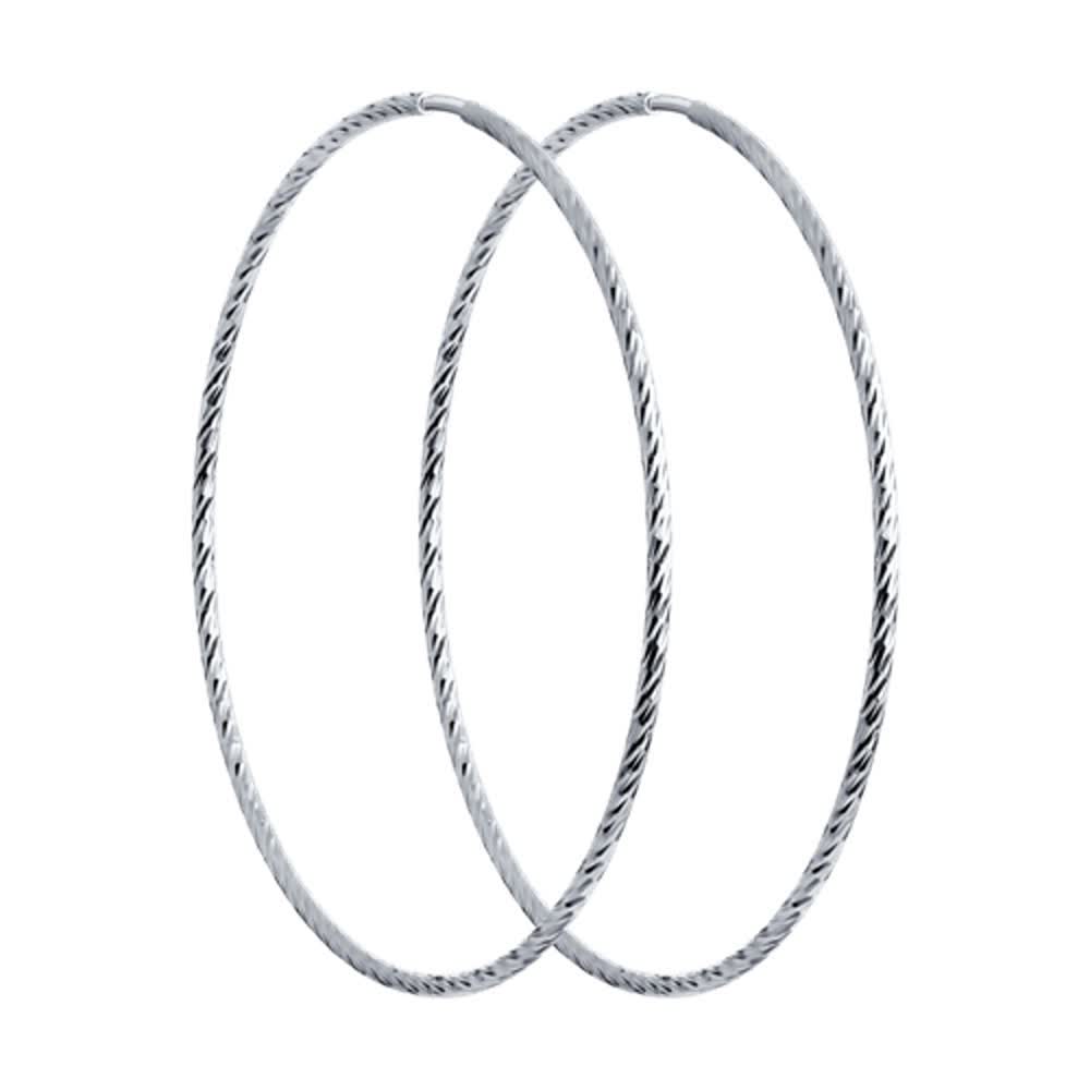 Серьги конго из золота 585 пробы