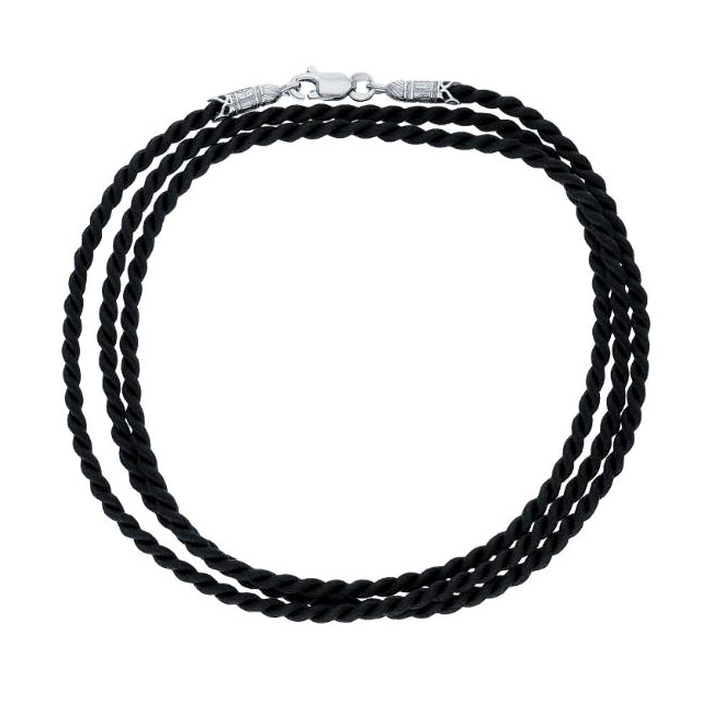 Шнурок из серебра 925 пробы