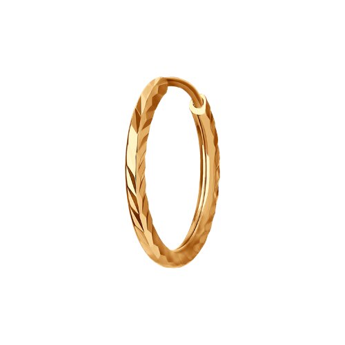 Серьги конго из золота 585 пробы