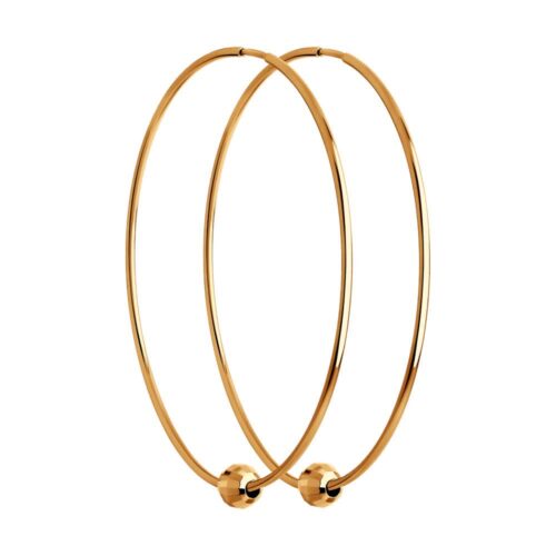 Серьги конго из золота 585 пробы