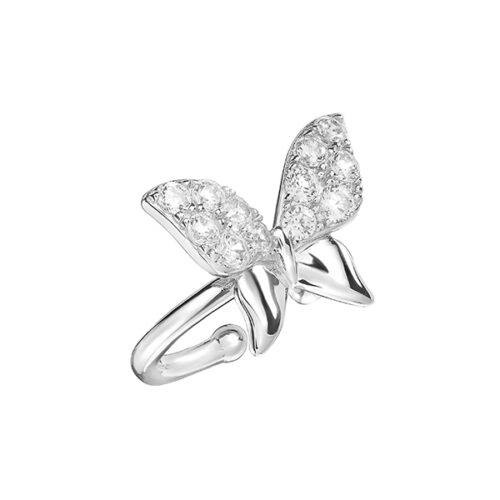 Серьги из серебра 925 пробы с фианитом