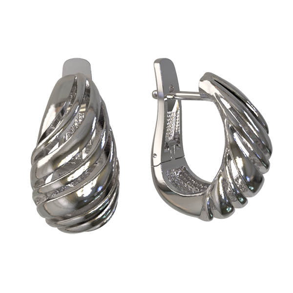 Серьги из серебра 925 пробы