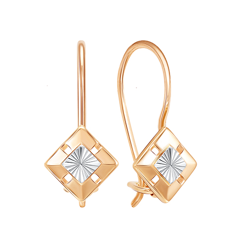 Серьги детские из золота 585 пробы