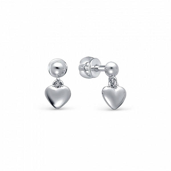 Серьги пусеты из серебра 925 пробы