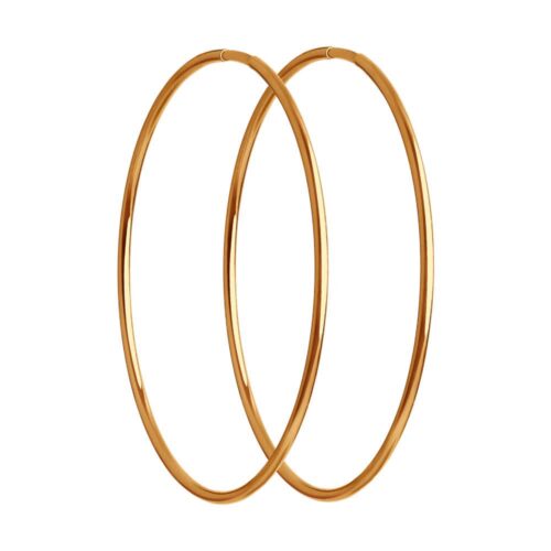 Серьги конго из золота 585 пробы