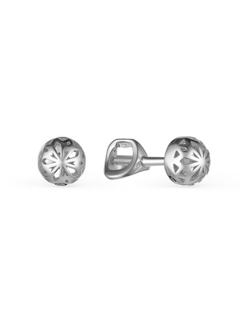 Серьги пусеты из серебра 925 пробы