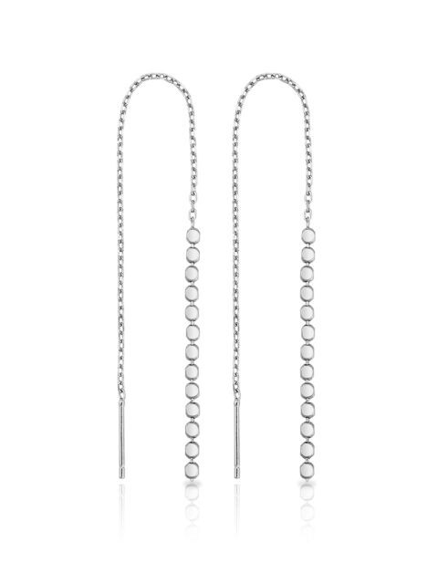 Серьги продевки из серебра 925 пробы