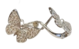 Серьги из серебра 925 пробы с фианитом