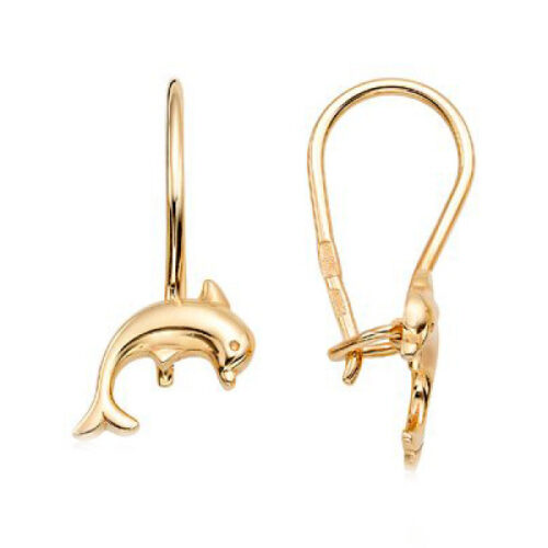 Серьги детские из золота 585 пробы