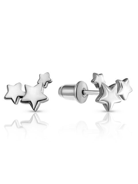 Серьги пусеты из серебра 925 пробы
