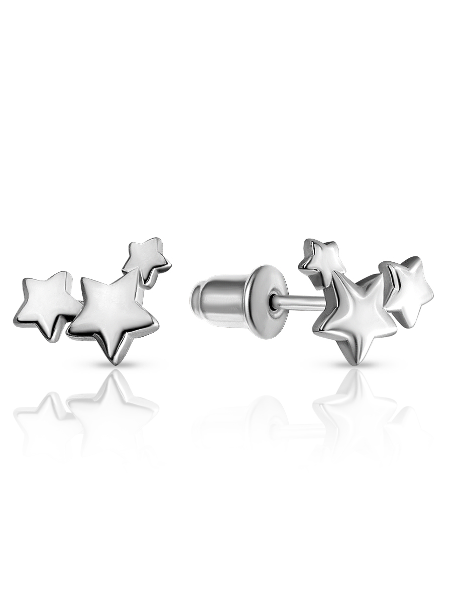 Серьги пусеты из серебра 925 пробы