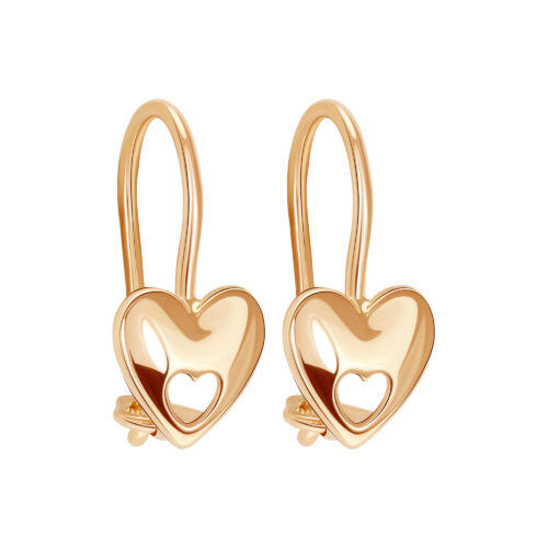 Серьги детские из золота 585 пробы