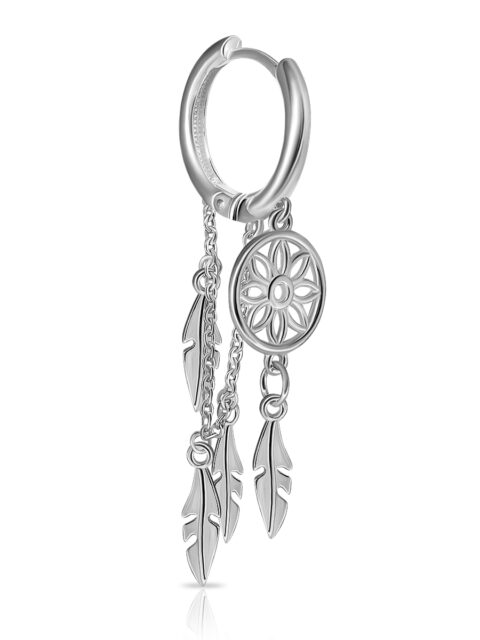 Серьги подвесные из серебра 925 пробы