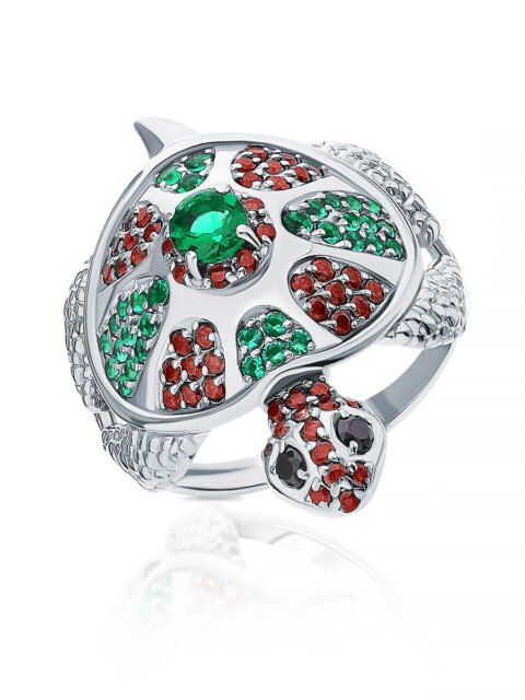 Кольцо из серебра 925 пробы с фианитом