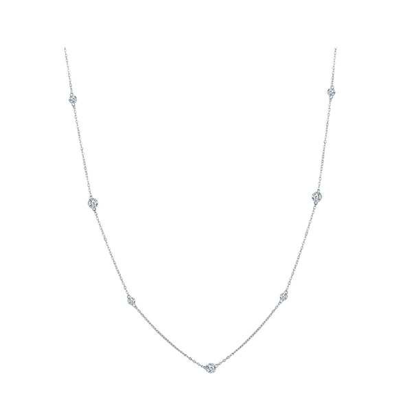 Колье из серебра 925 пробы с фианитом